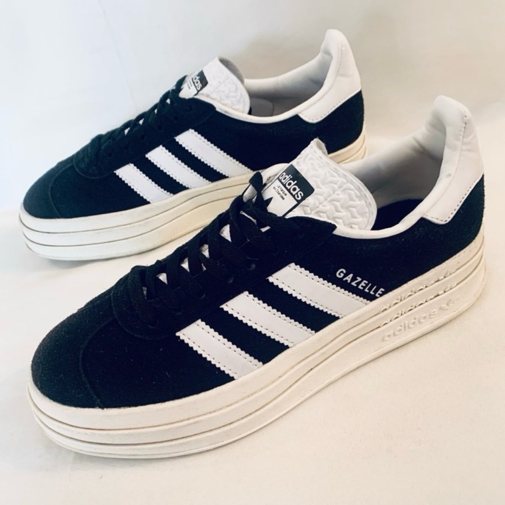 adidas Gazelle Black and White Sneakers